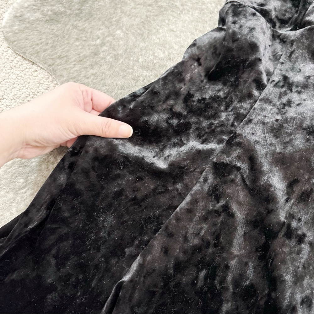 Hot Topic Black Velvet Slip Dress Small - Picture 6 of 11